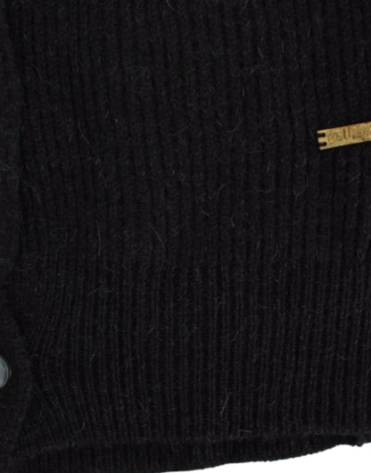 John Galliano Chic uldcardigan med gennemsigtig ryg