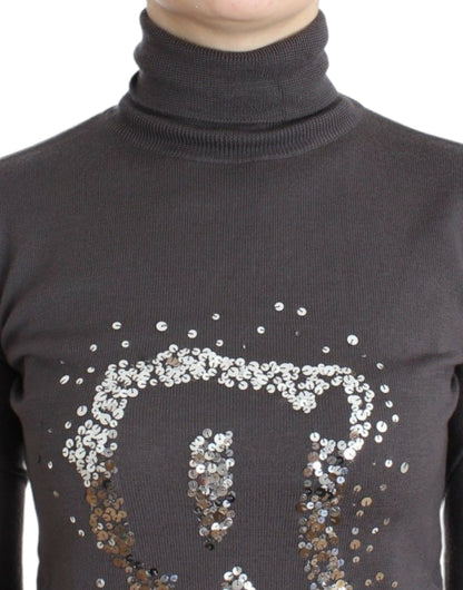 John Galliano Elegant jomfruulds-trøje med rullekrave