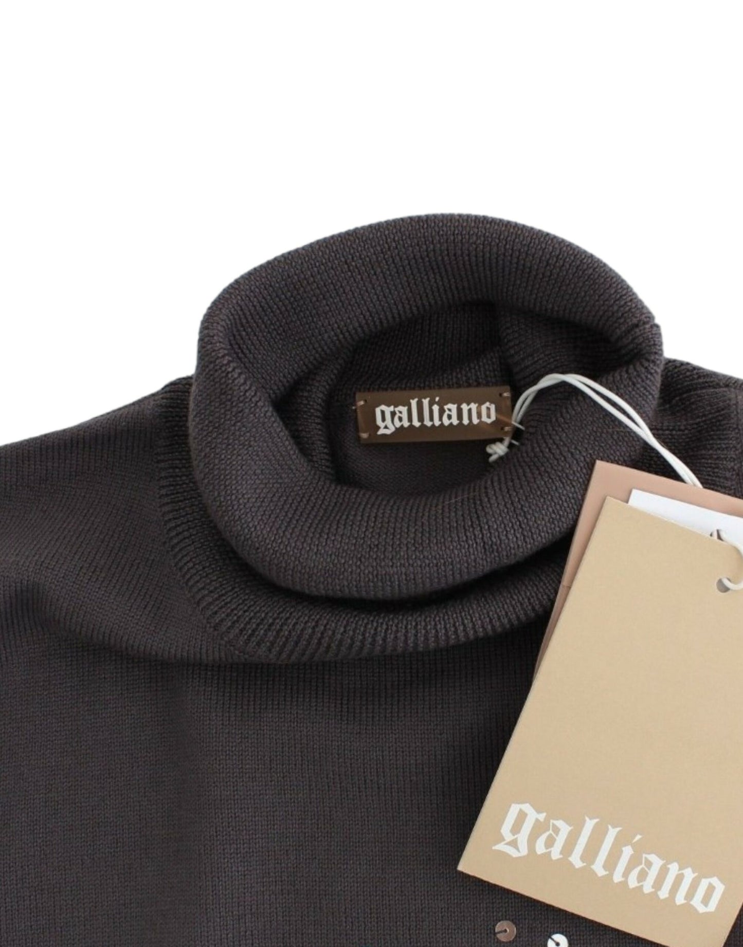 John Galliano Elegant Virgin Wool rullekravetrøje