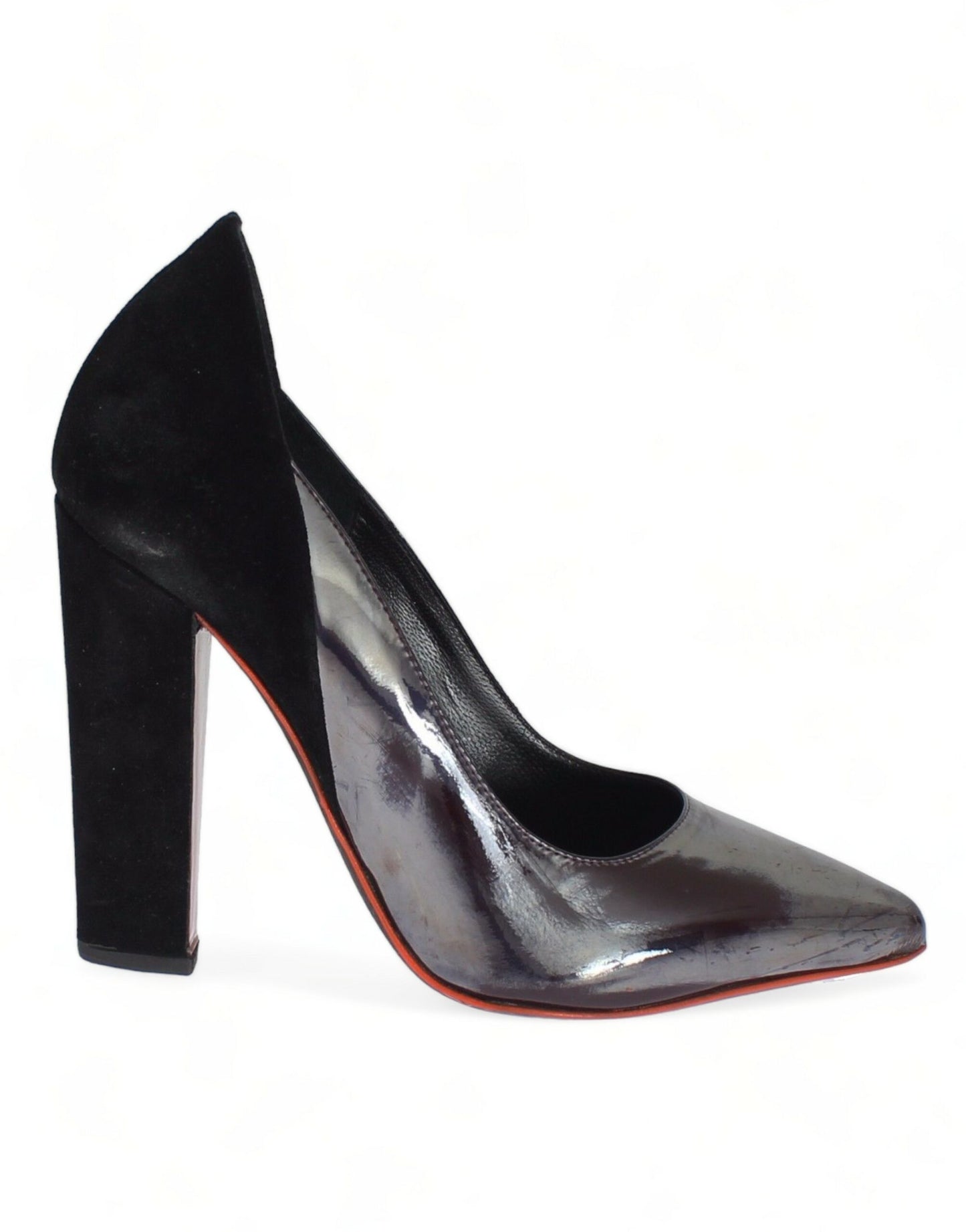 Cédric Charlier Chic Metallic Grå Læder Pumps