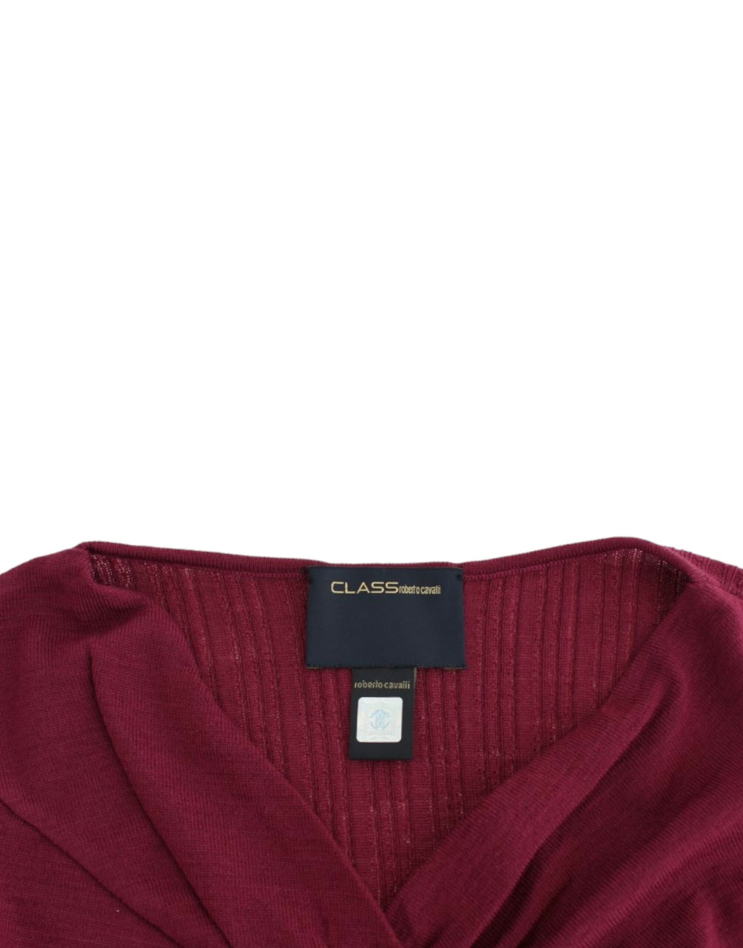 Cavalli Elegant lilla nøglehuls-uldsweater