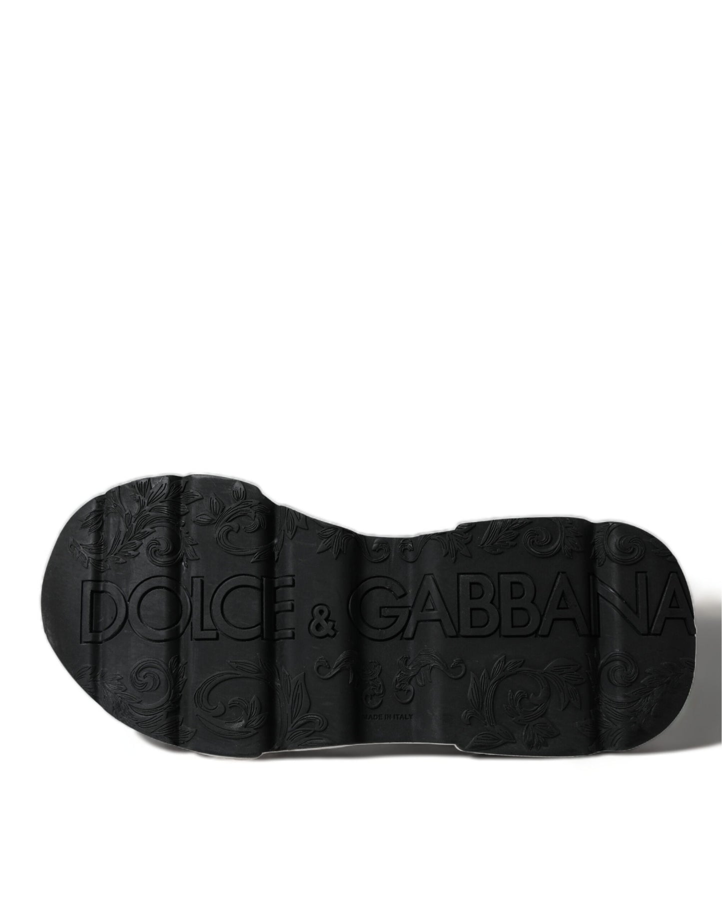 Dolce &amp; Gabbana Chic Sort &amp; Hvide Daymaster Lædersneakers