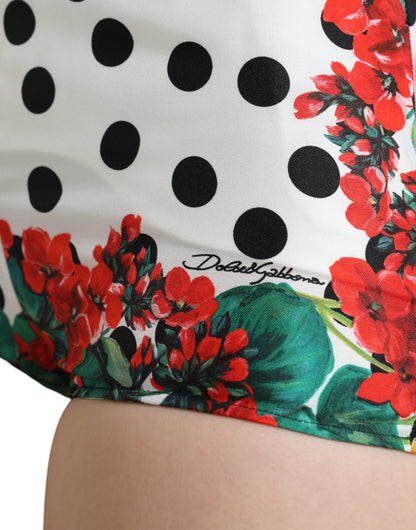 Dolce &amp; Gabbana Flerfarvede Silke Højtaljede Hotpants