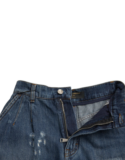 Dolce &amp; Gabbana Chic højtaljede denim hotpants shorts