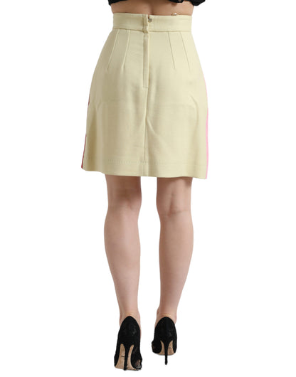 Dolce &amp; Gabbana Elegant Højtaljet Mini A-formet Nederdel