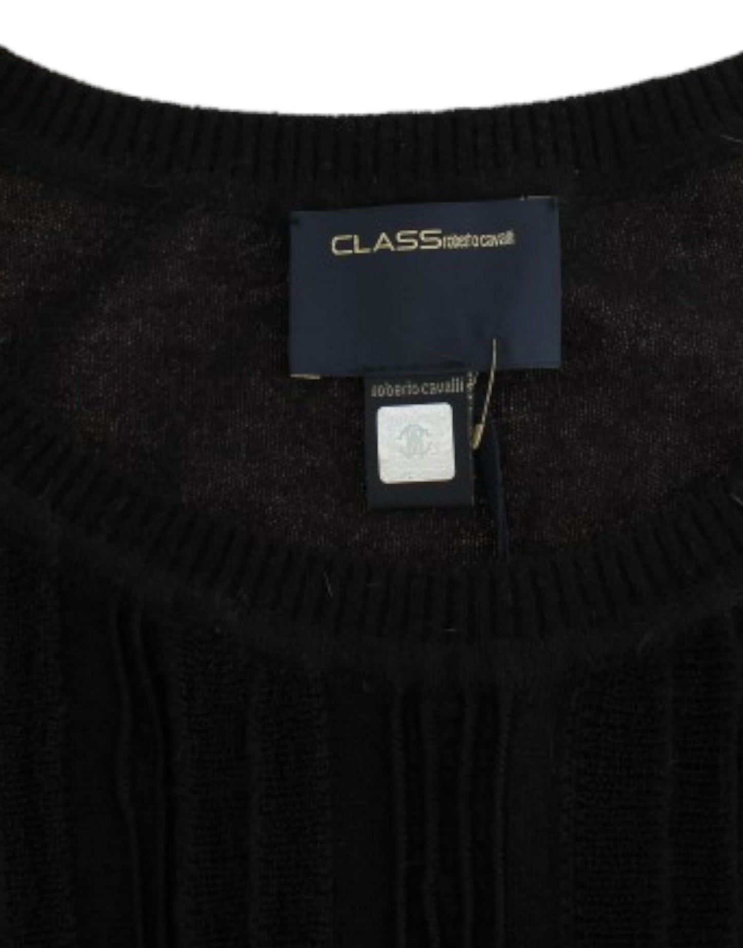 Cavalli Elegant Kortærmet Sort Jumper