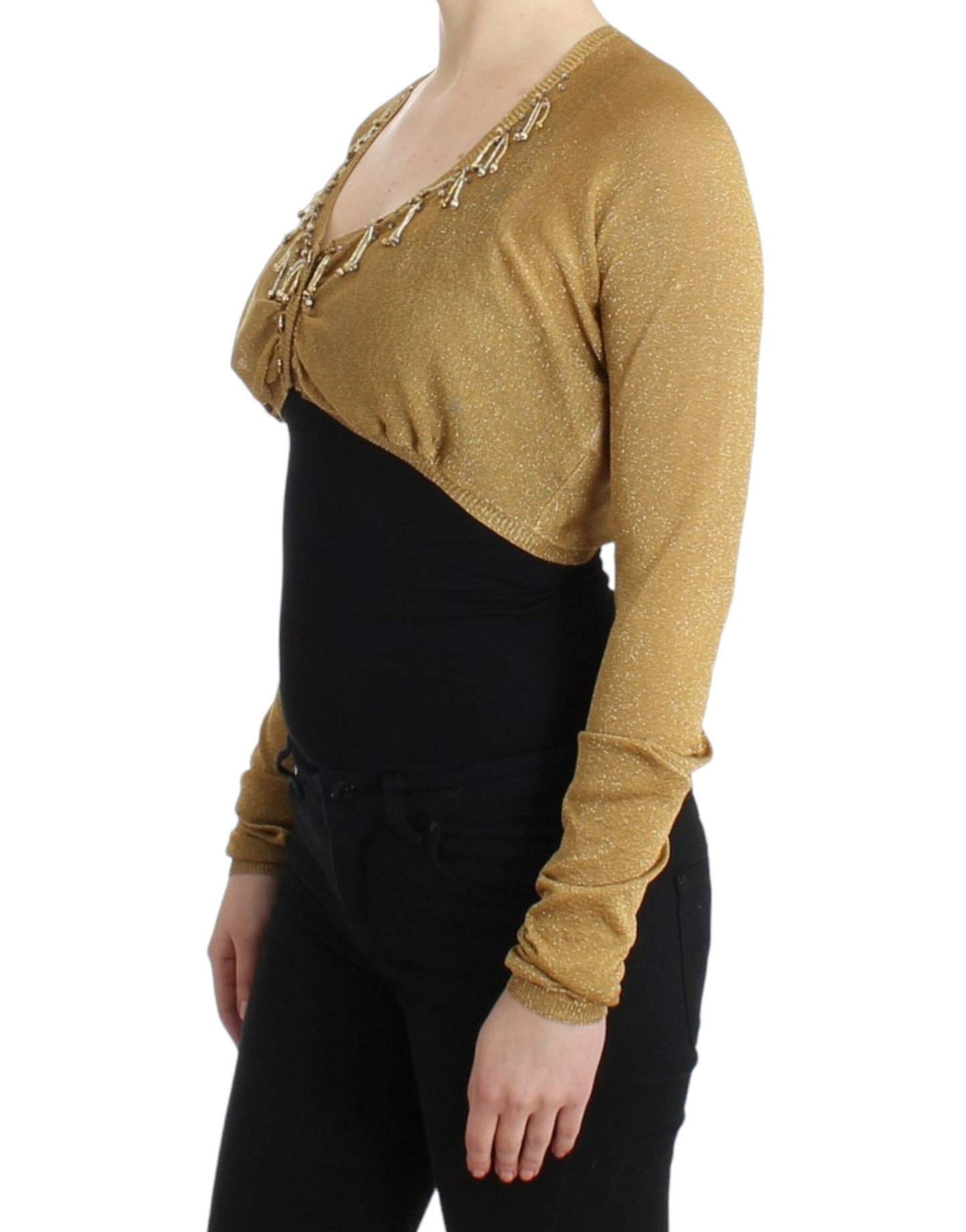 Cavalli Udsmykket guld Shimmer Shrug