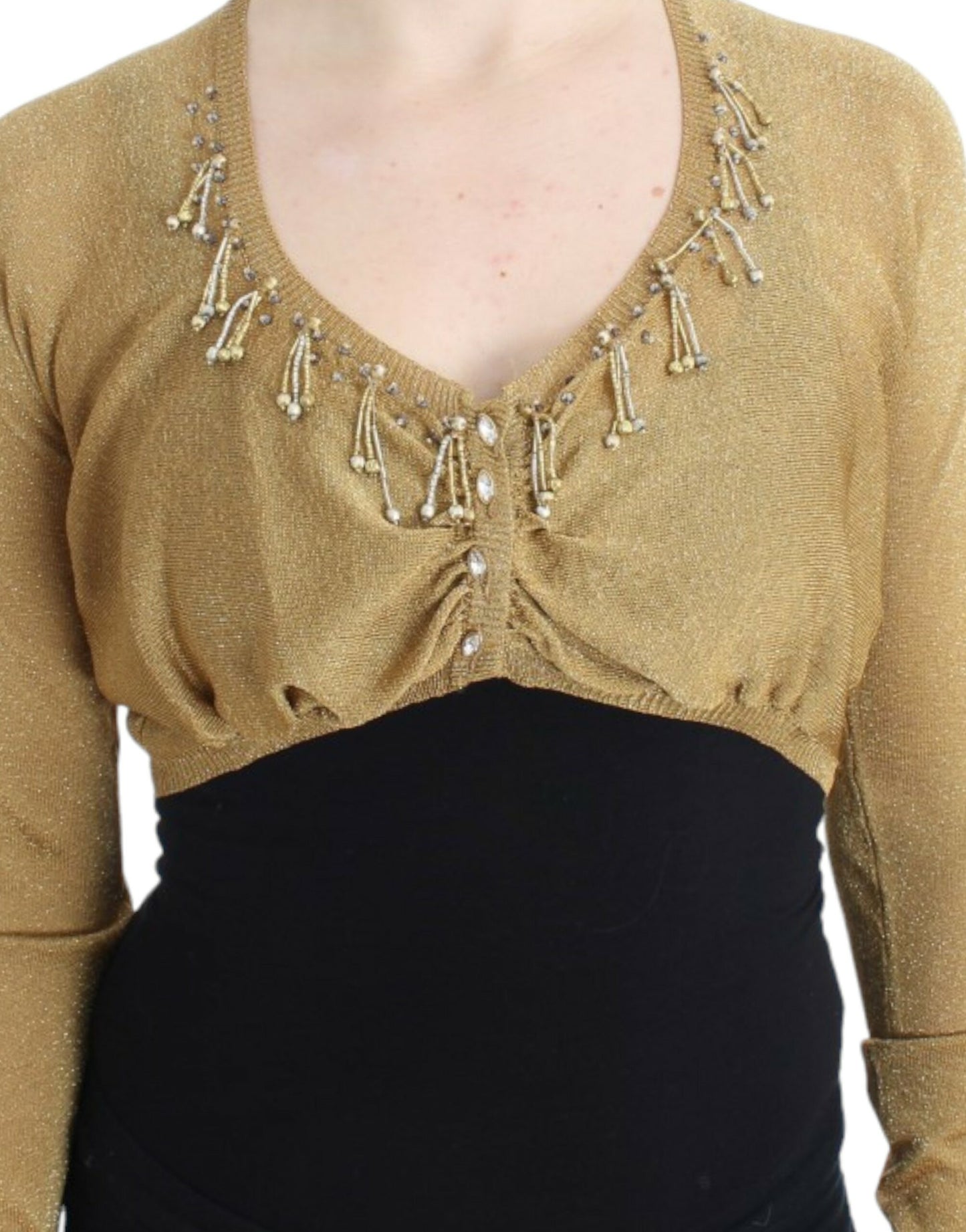 Cavalli Udsmykket guld Shimmer Shrug