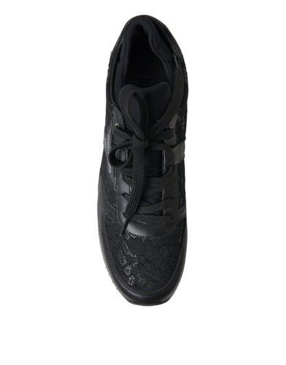 Dolce &amp; Gabbana Elegante Sorte Klassiske Sneakers