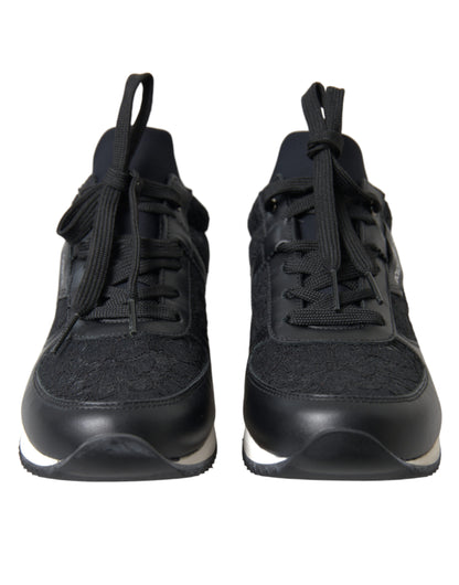 Dolce &amp; Gabbana Elegante Sorte Klassiske Sneakers