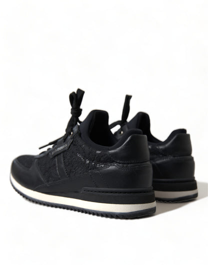Dolce &amp; Gabbana Elegante Sorte Klassiske Sneakers