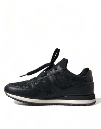 Dolce &amp; Gabbana Elegante Sorte Klassiske Sneakers