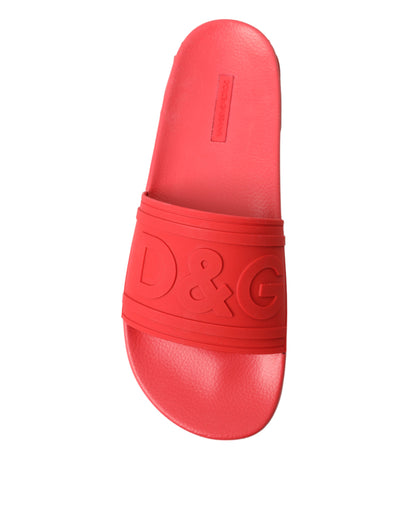 Dolce &amp; Gabbana Radiant Red Slidesandaler til mænd