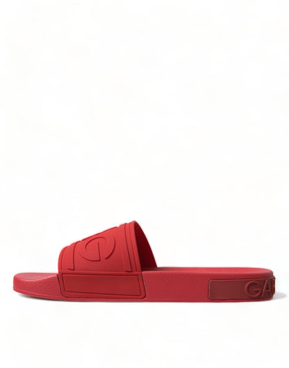 Dolce &amp; Gabbana Radiant Red Slidesandaler til mænd