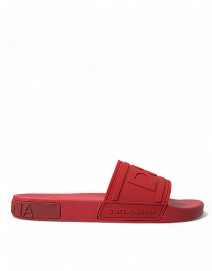 Dolce &amp; Gabbana Radiant Red Slidesandaler til mænd