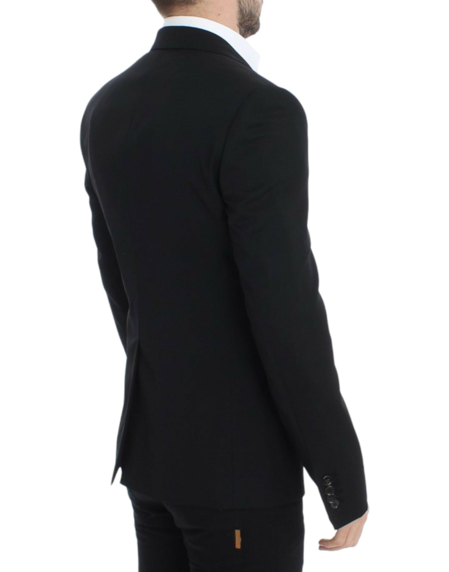 Dolce &amp; Gabbana Elegant Slim Fit Black Wool Blazer