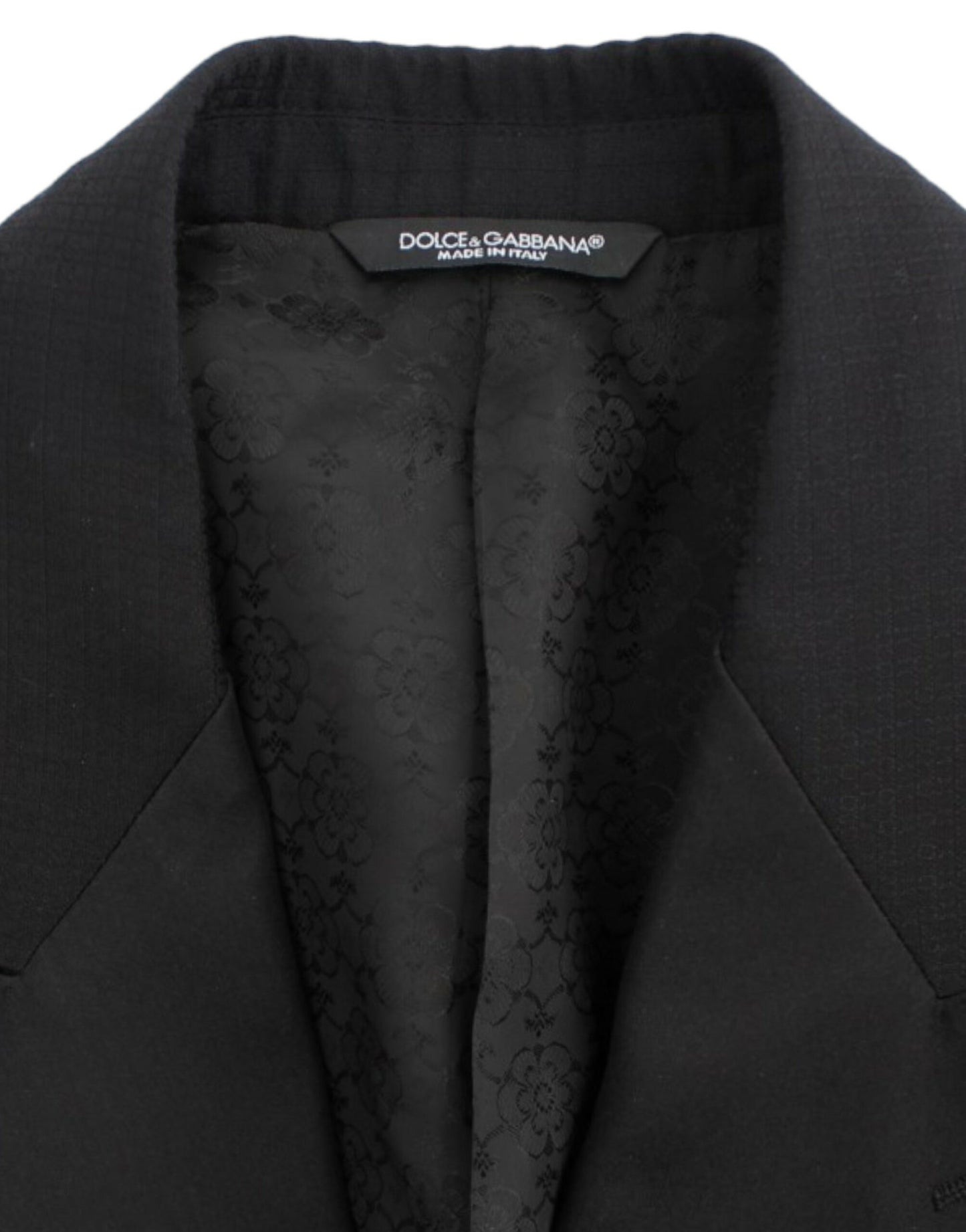 Dolce &amp; Gabbana Elegant Black Silk Blend Sicilia Blazer