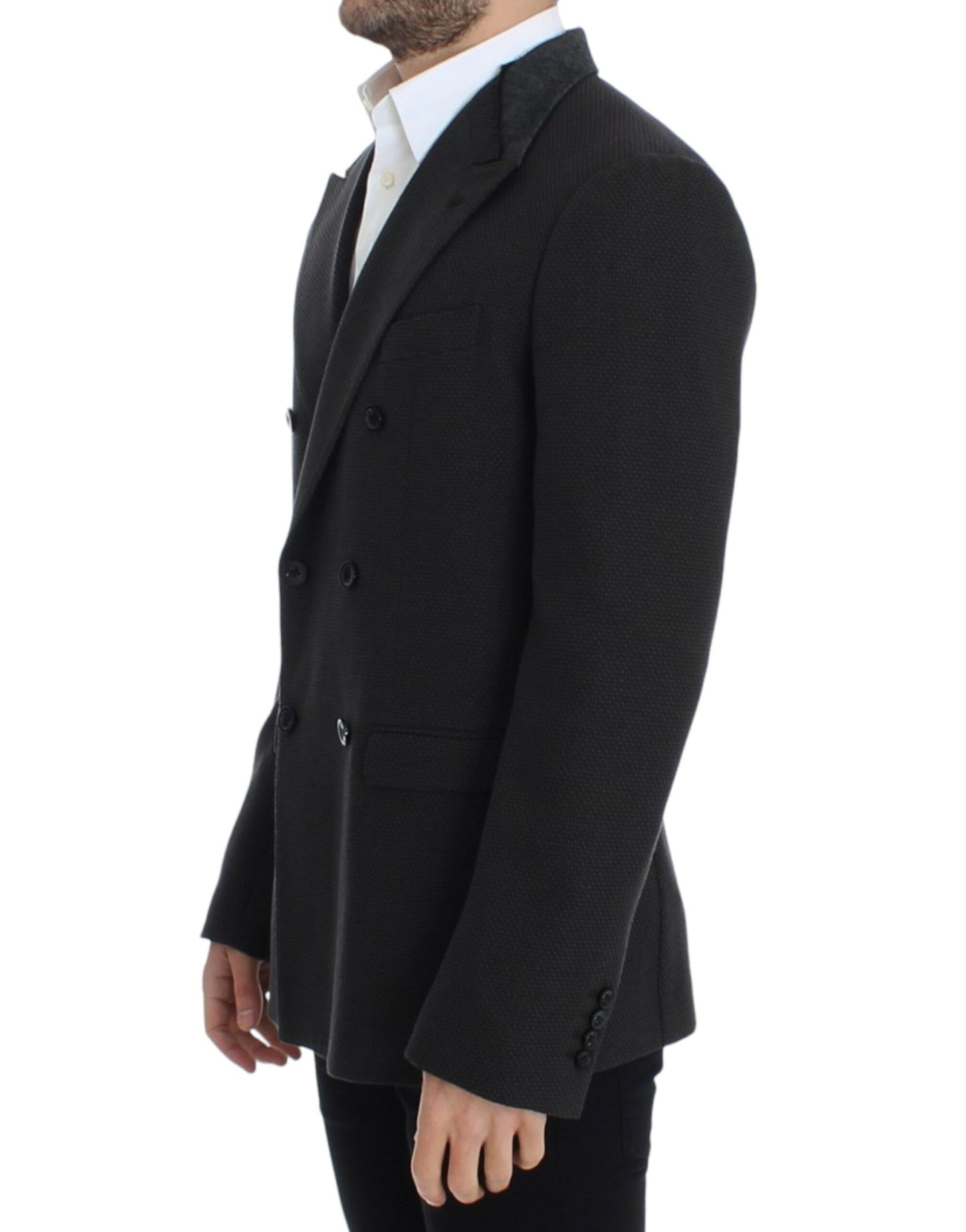 Dolce &amp; Gabbana Elegant Slim Fit Dobbeltradet Blazer