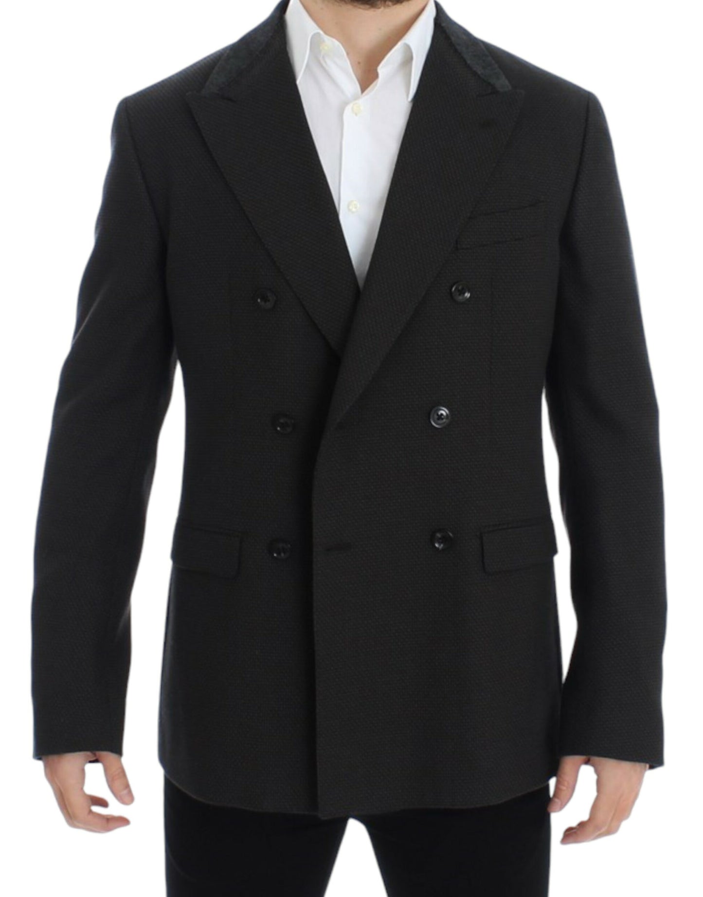 Dolce &amp; Gabbana Elegant Slim Fit Dobbeltradet Blazer