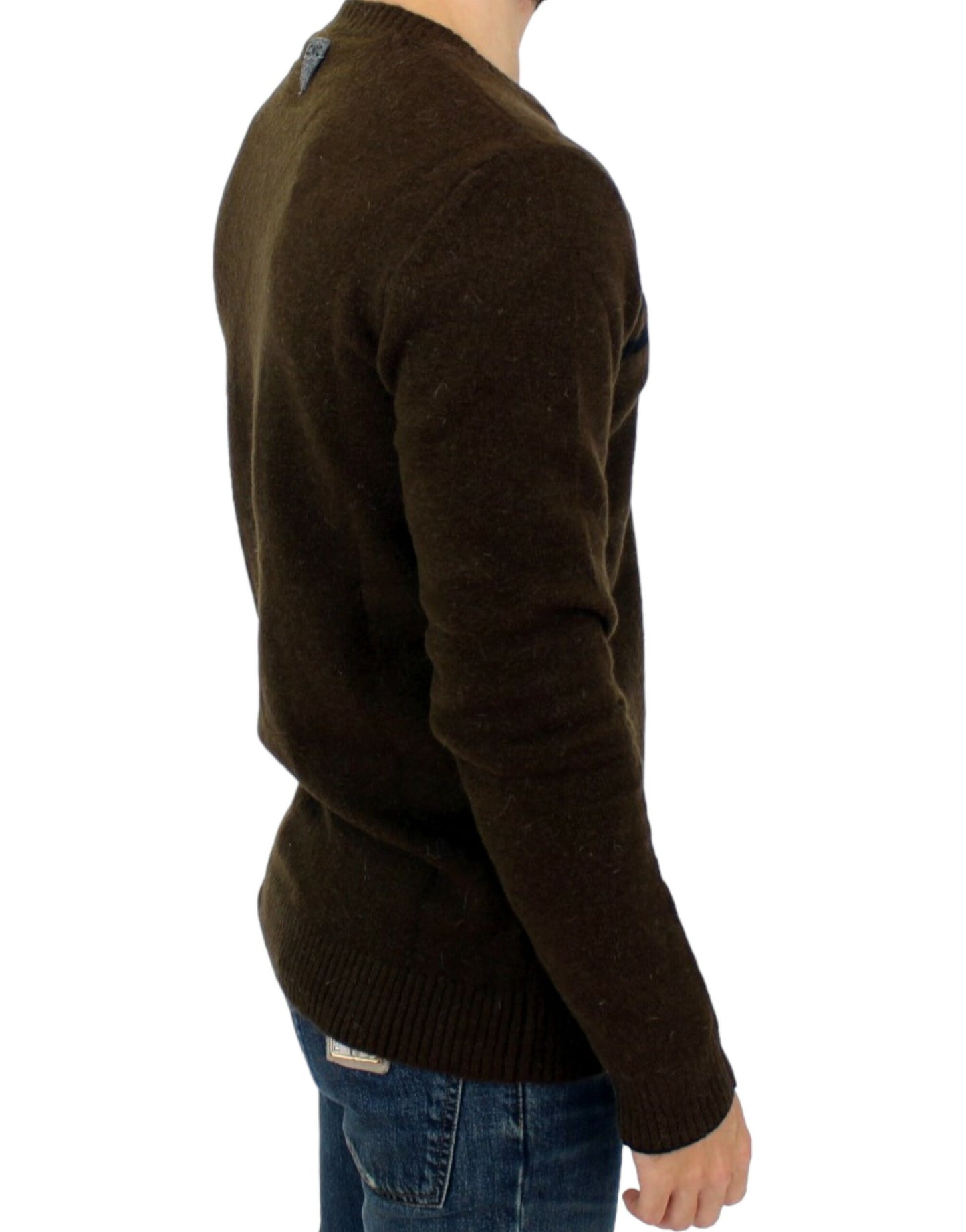 Costume National Elegant Crewneck Stribet Sweater Pullover