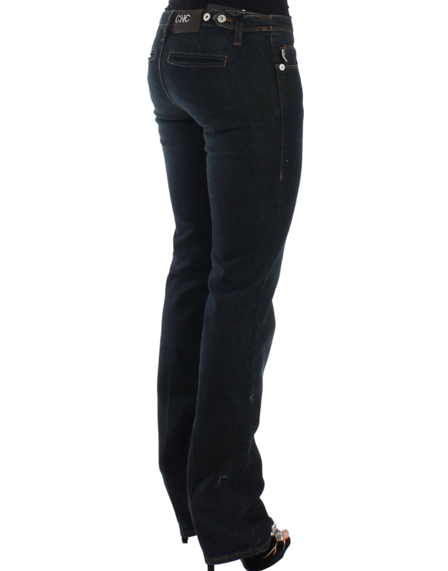 Kostume National Chic Blue Slim Fit Denim Delight