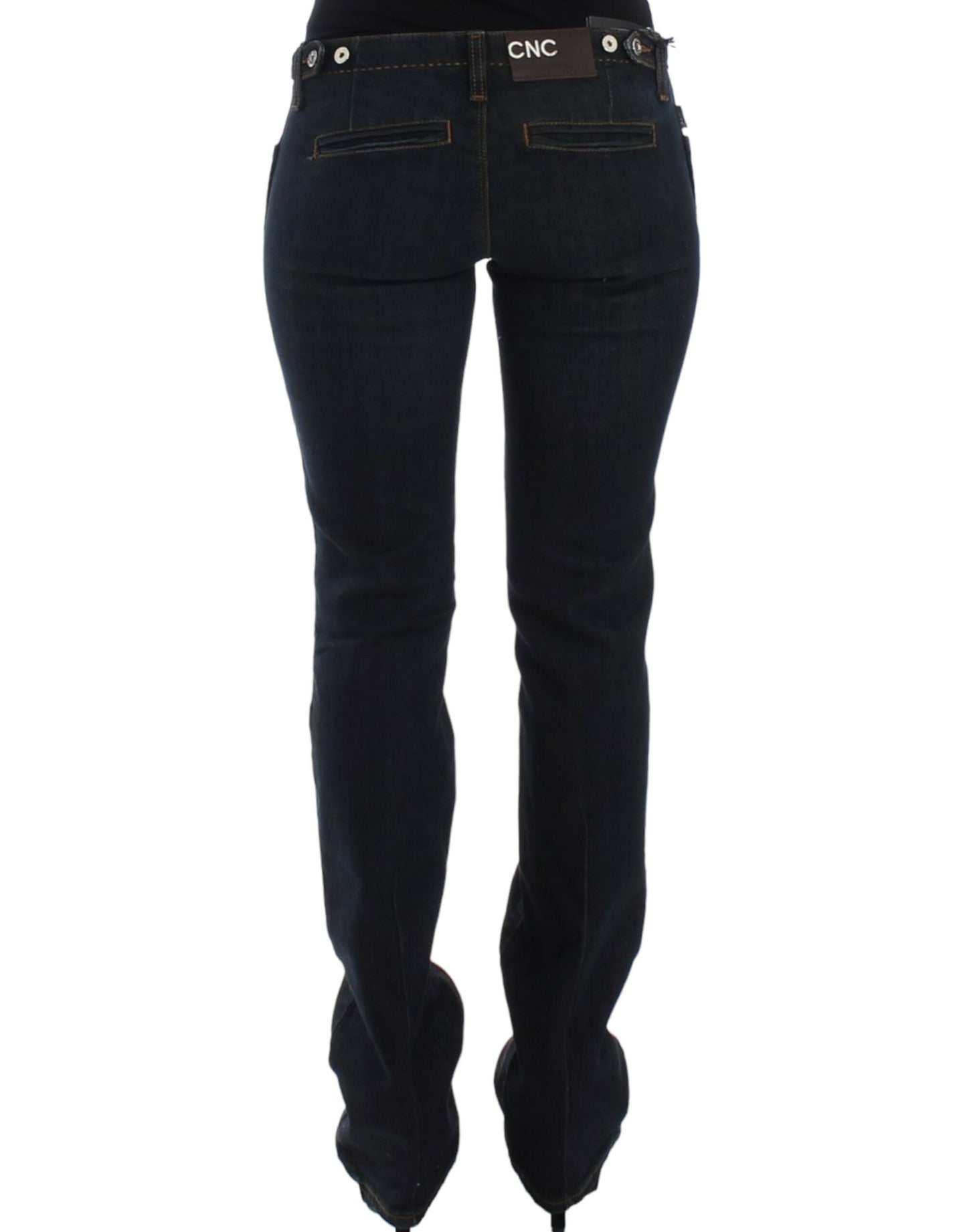 Kostume National Chic Blue Slim Fit Denim Delight