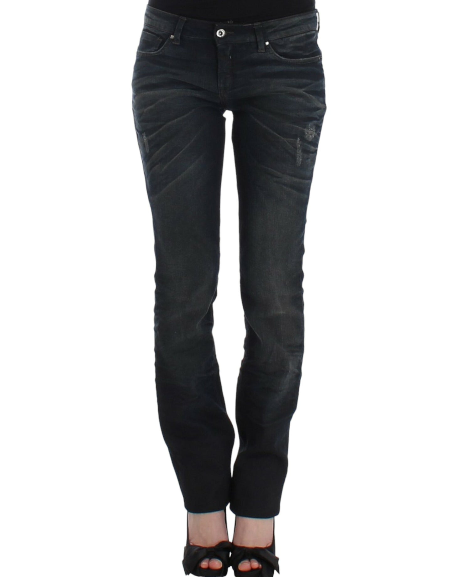 Kostume National Chic Superskinny Blue Denim Jeans