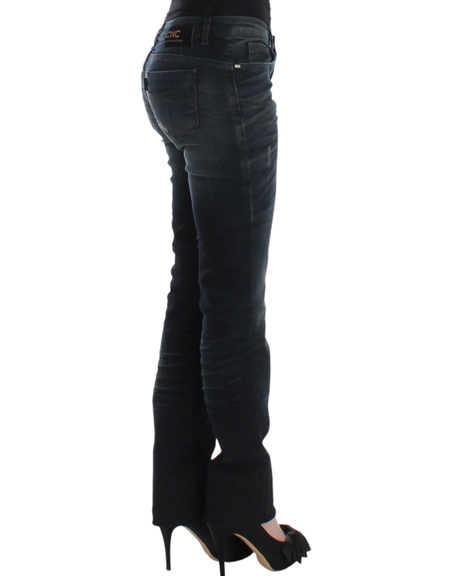 Kostume National Chic Superskinny Blue Denim Jeans