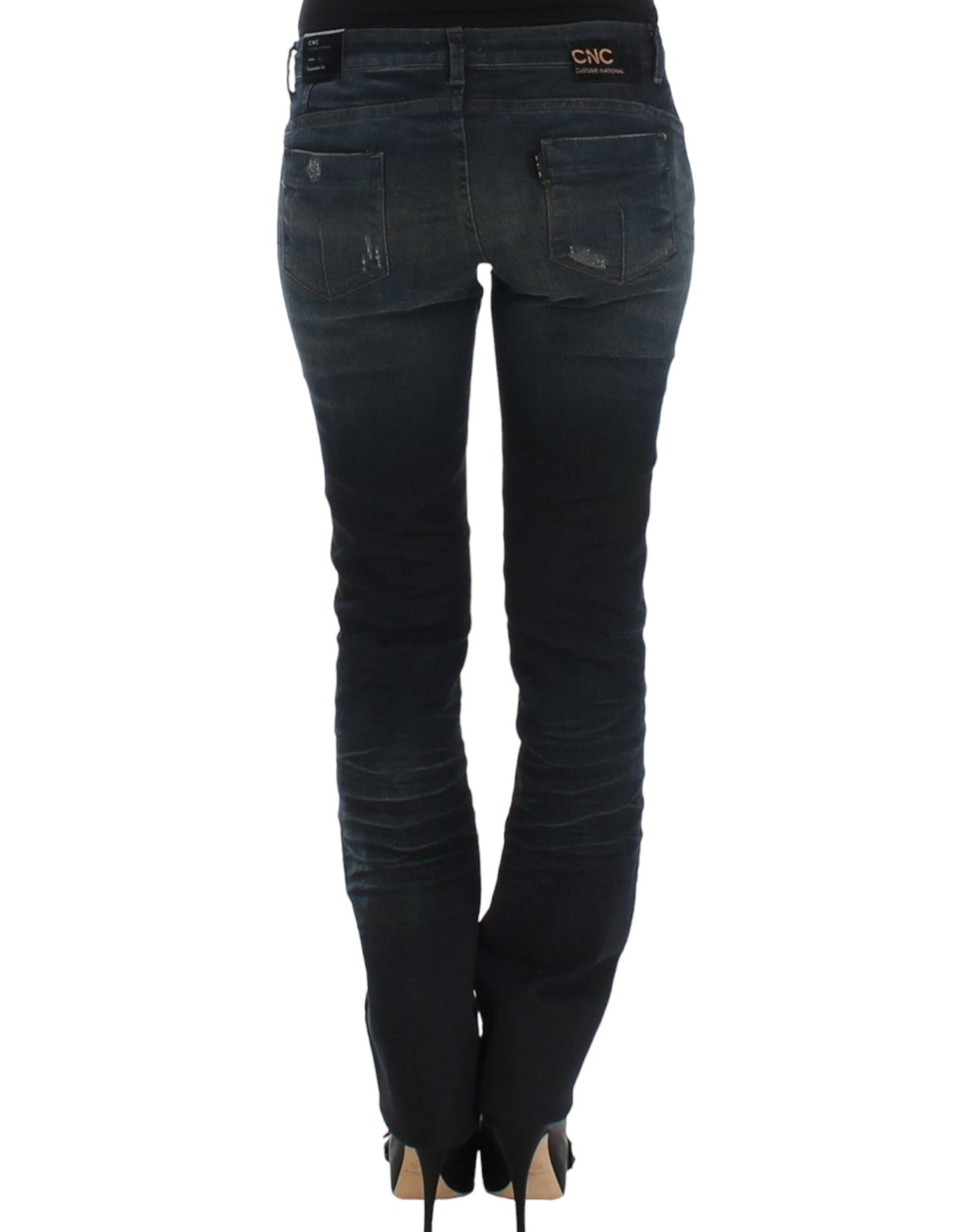 Kostume National Chic Superskinny Blue Denim Jeans