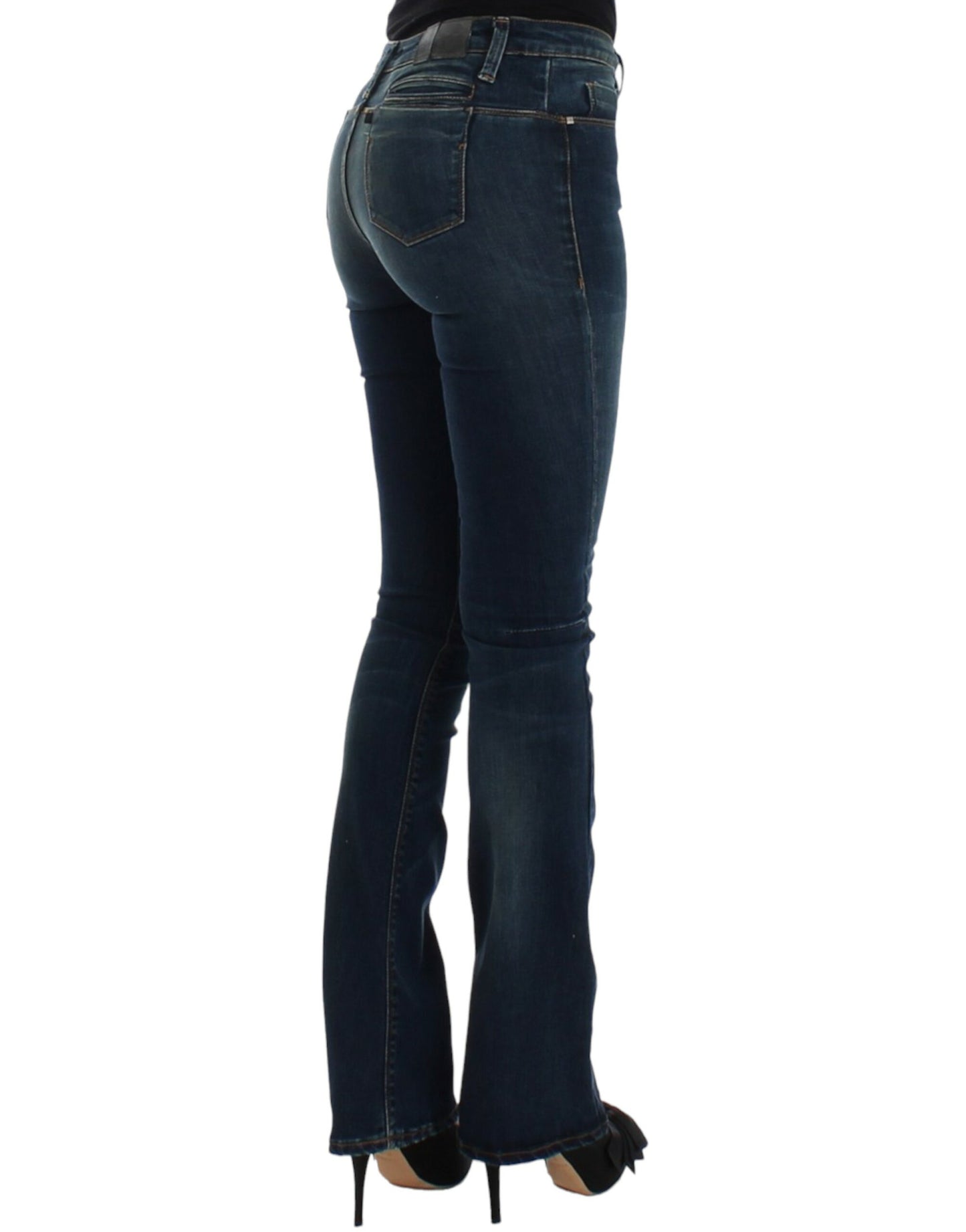 Kostume National Chic Blue Straight Leg Designer Jeans