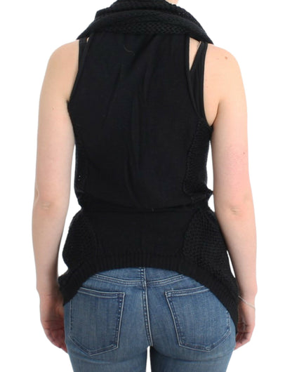 Costume National Chic Ærmeløs Strikket Vest Cardigan