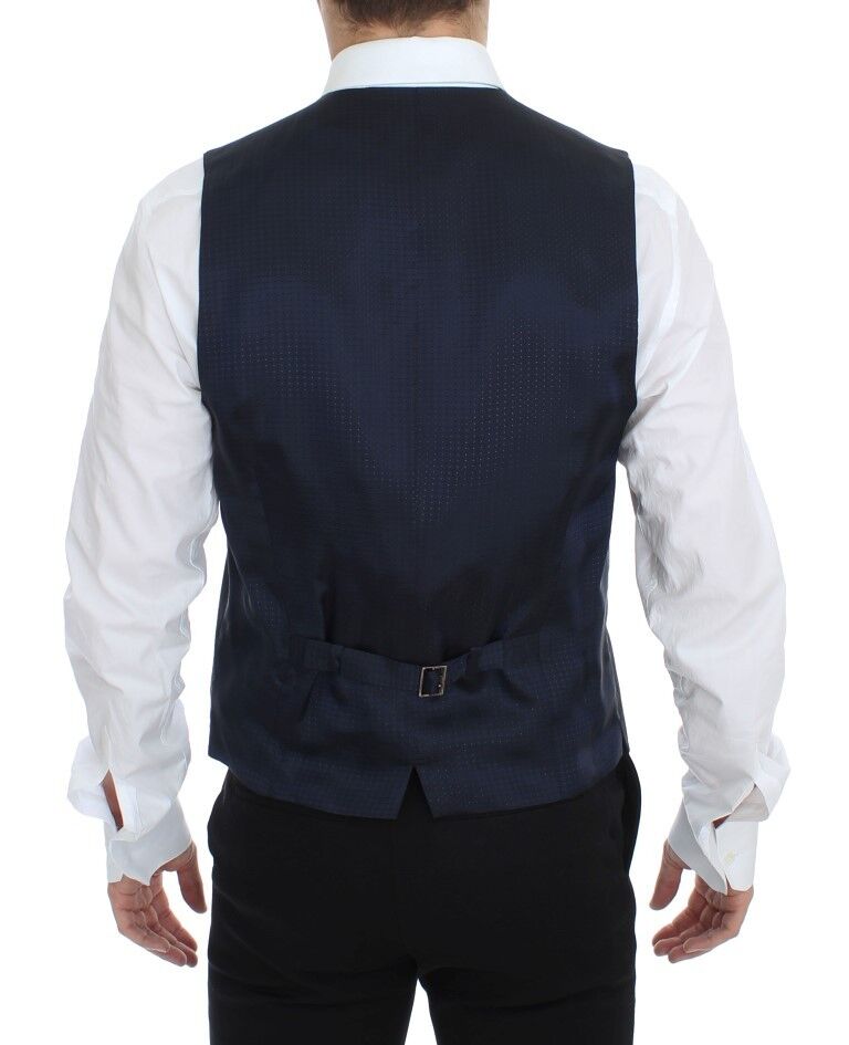 Dolce &amp; Gabbana Elegant gråstribet kjolevest