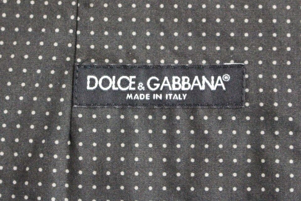 Dolce &amp; Gabbana Elegant grå bomuldskjolevest