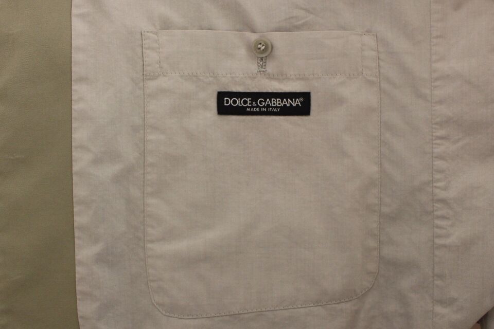 Dolce &amp; Gabbana Elegant beige bomuldssilkekjolevest