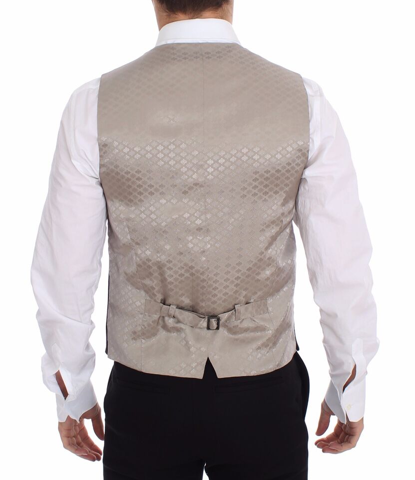 Dolce &amp; Gabbana Elegant sort silkekjolevest