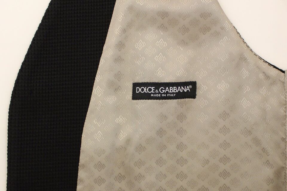 Dolce &amp; Gabbana Elegant sort silkekjolevest