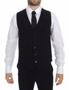 Dolce & Gabbana Elegant sort silkekjolevest