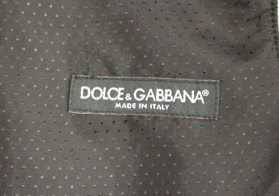 Dolce &amp; Gabbana Elegant Grey Wool Blend Dress Vest