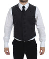 Dolce & Gabbana Elegant Grey Wool Blend Dress Vest