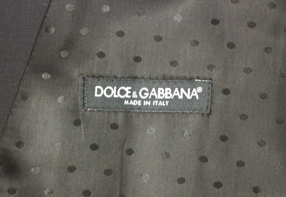 Dolce &amp; Gabbana Elegant sort uld silke kjole vest