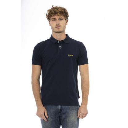 Baldinini Trend Blå Bomuld Polo til mænd