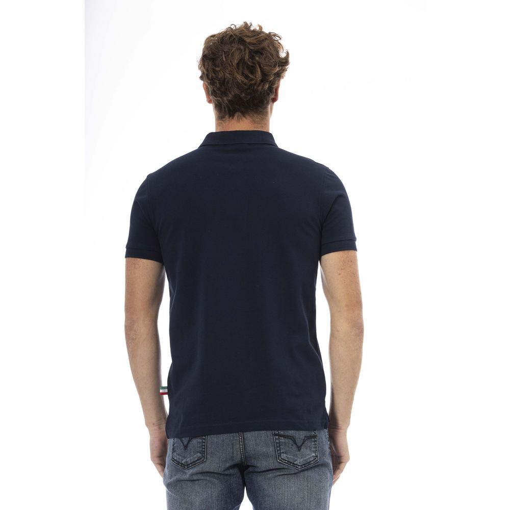 Baldinini Trend Blå Bomuld Polo til mænd