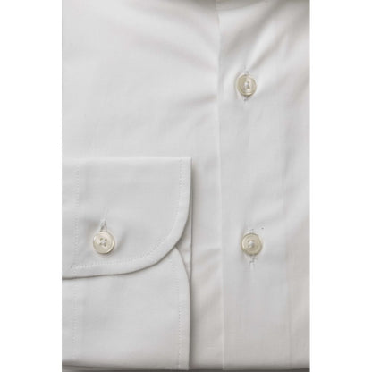 Bagutta White Cotton Mens Shirt