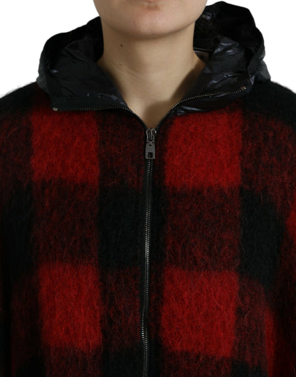 Dolce &amp; Gabbana Elegant Buffalo Ternet Poncho Jakke