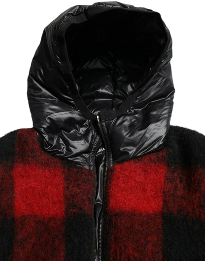 Dolce &amp; Gabbana Elegant Buffalo Ternet Poncho Jakke
