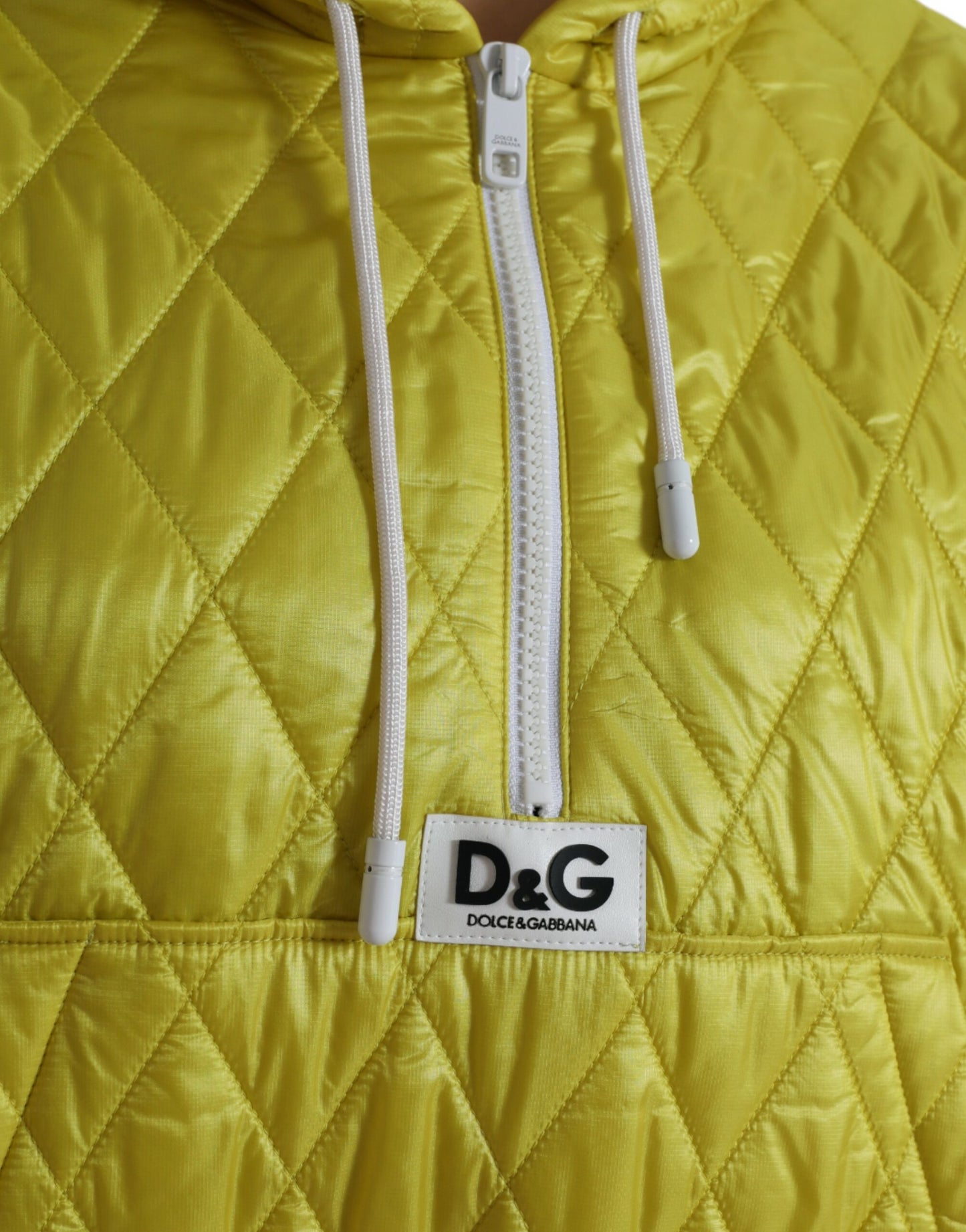 Dolce & Gabbana Radiant Yellow Hooded Jacket