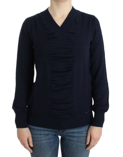 Costume National Elegant V-hals Letvægts Sweater