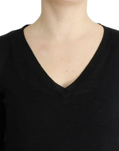Costume National Elegant V-hals Letvægts Sweater