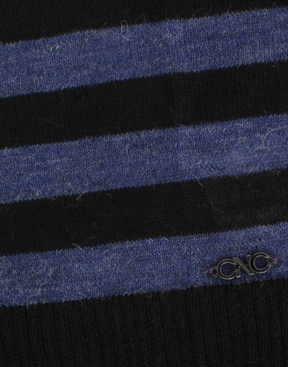 Costume National Stribet Luksustrøje med V-hals