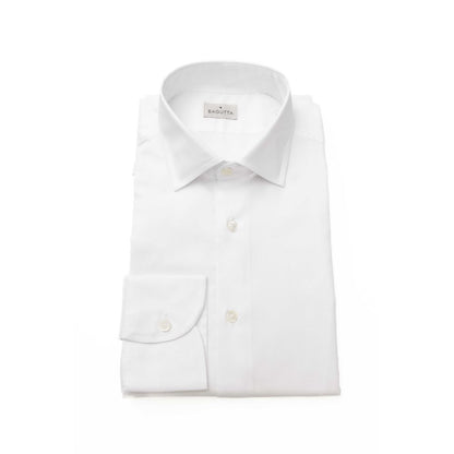 Bagutta White Cotton Men's Shirt